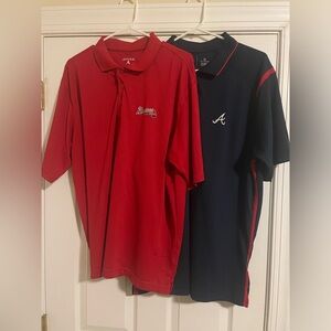 Lot of 2 Atlanta Braves Polos
